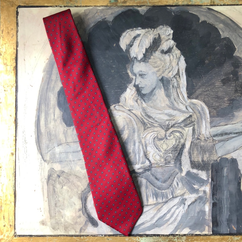 Yves Saint Laurent silk tie, hand stitched, GUC, 3.25” W & 60” L - see photos